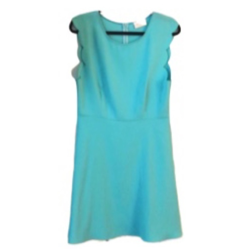 Everly‎ Mint Green Size Large Scalloped Sleeve  Dress - Picture 2 of 8